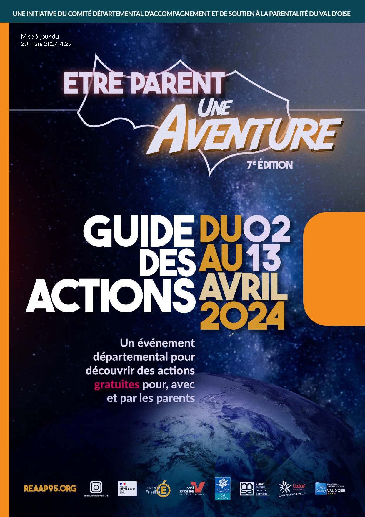 Guide des Actions Être Parent une Aventure 7, 2024 - Udaf 95 Val d'Oise