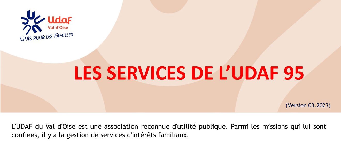 Services aux familles et aux personnes vulnérables - Udaf 95 Val d'Oise