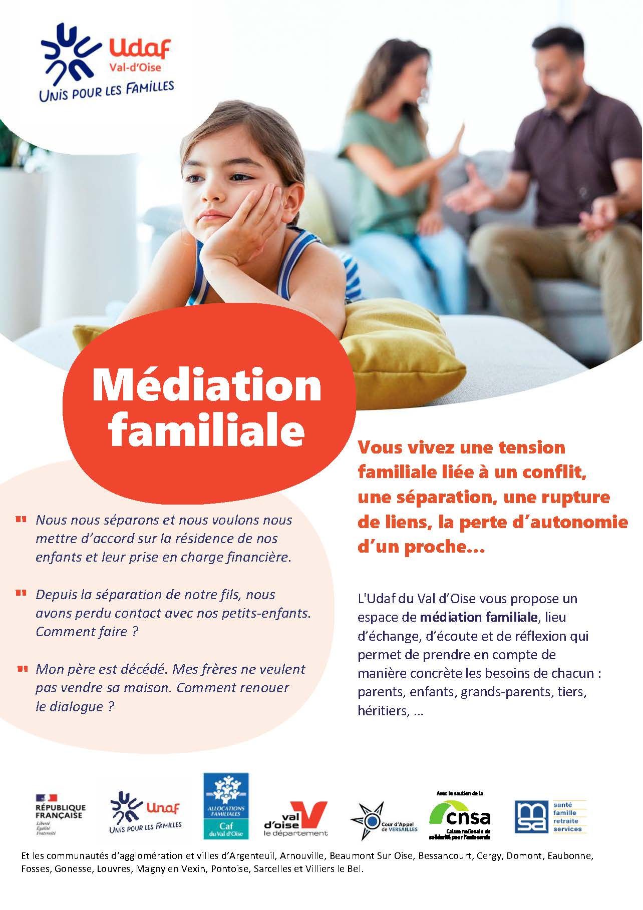 Médiation familiale - Udaf 95 Val d'Oise